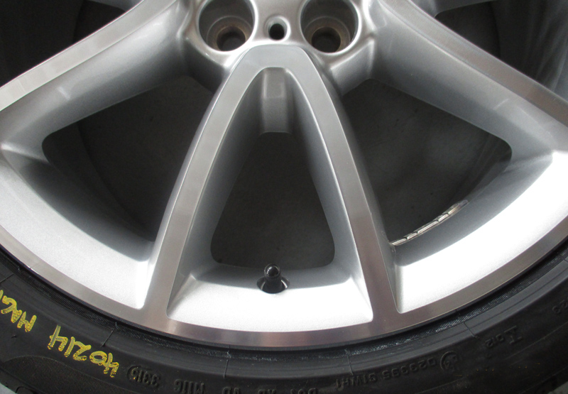 Heavy kerb strike — after restoration